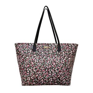 Kate Spade New York Floral Tote Bag w/Dual Black Handles